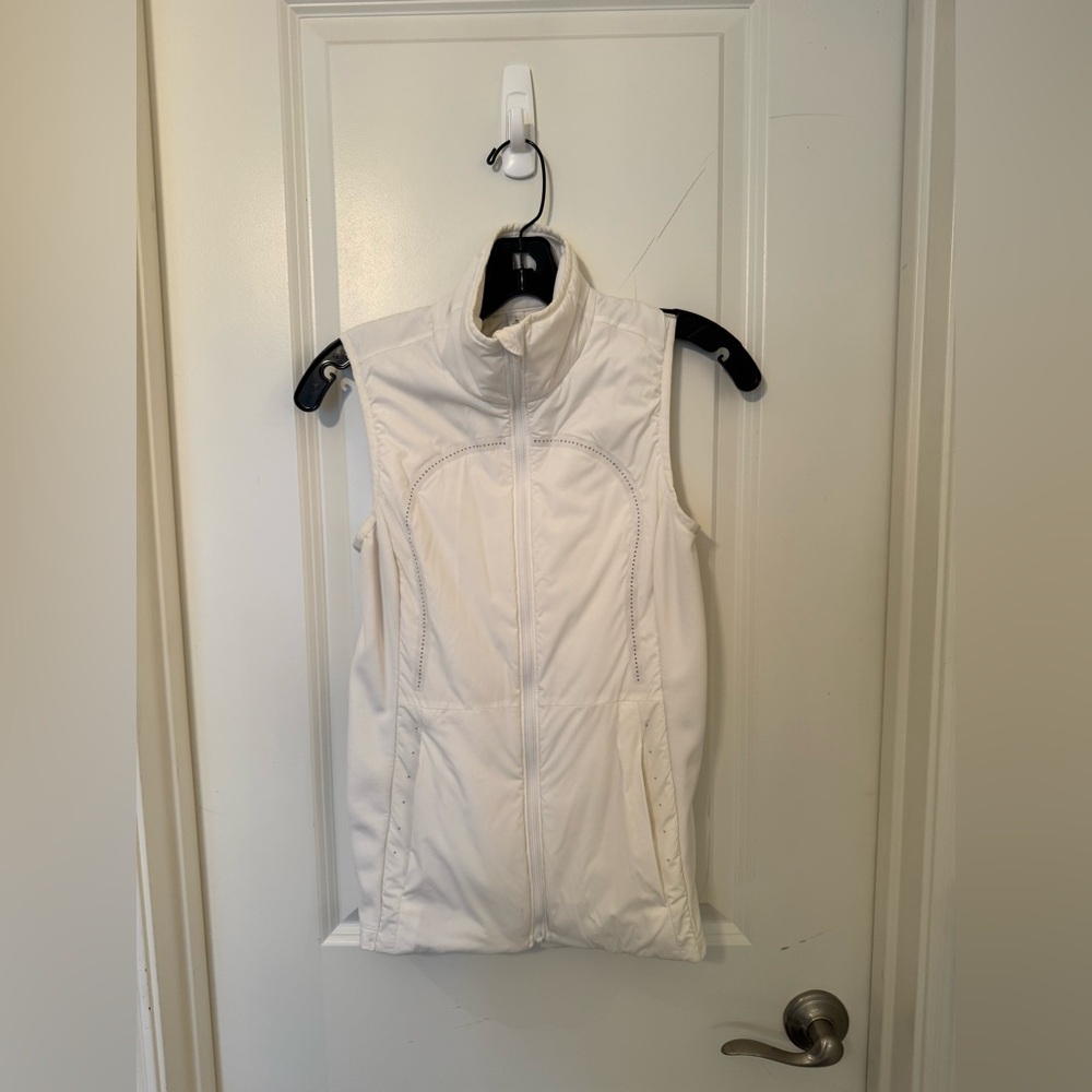 Lululemon Athletica White Quilted Vest